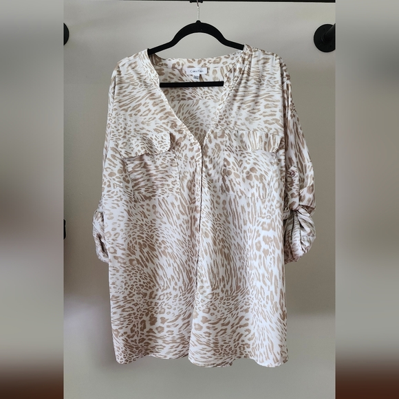 Calvin Klein Sheer Top - Picture 1 of 4